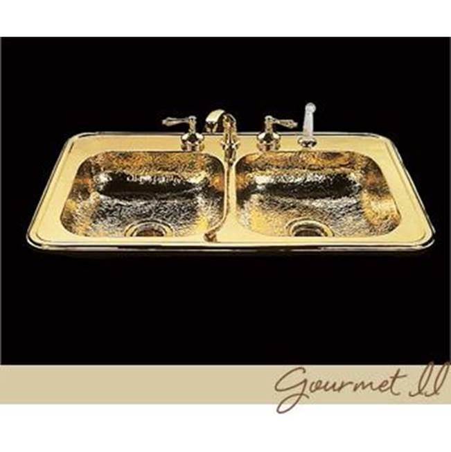 Russell HardwareAlnoGourmet II, Kitchen Sink, Hammertone Pattern, Drop In
