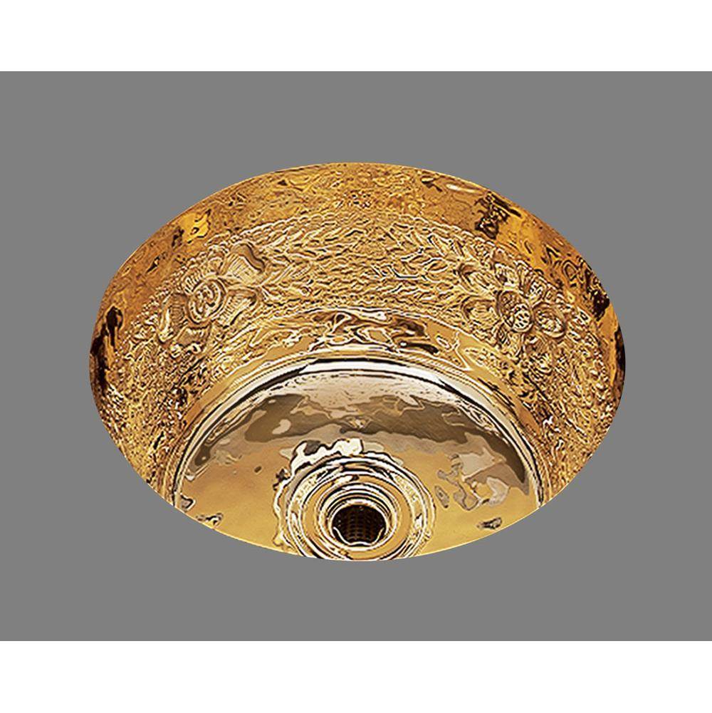 Russell HardwareAlnoSmall Round Bar Sink. Riatta Pattern, Undermount and Drop In