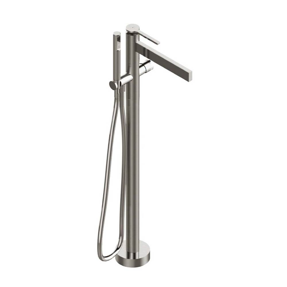 Russell HardwareAquabrass51N85 Time Floormount Tub Filler With Handshower - Trim Only