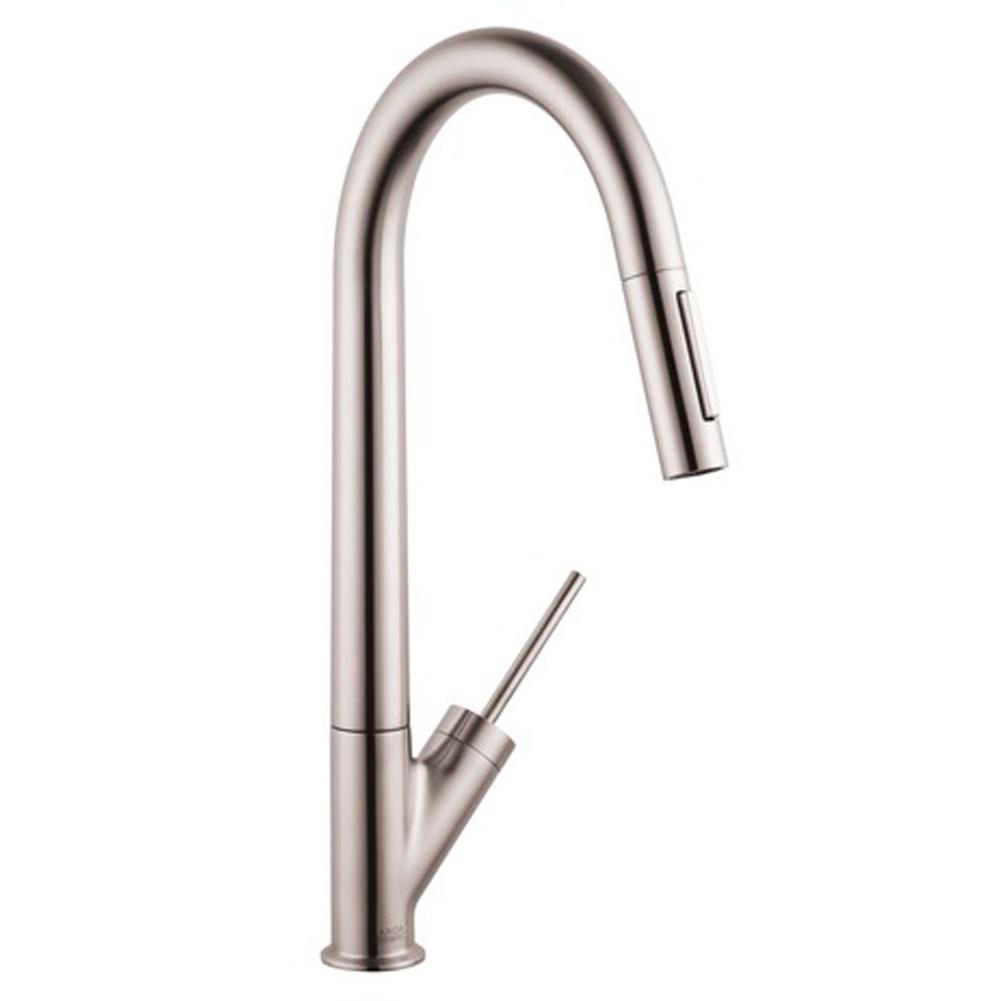 Russell HardwareAxorStarck HighArc Kitchen Faucet 2-Spray Pull-Down, 1.75 GPM in Steel Optic