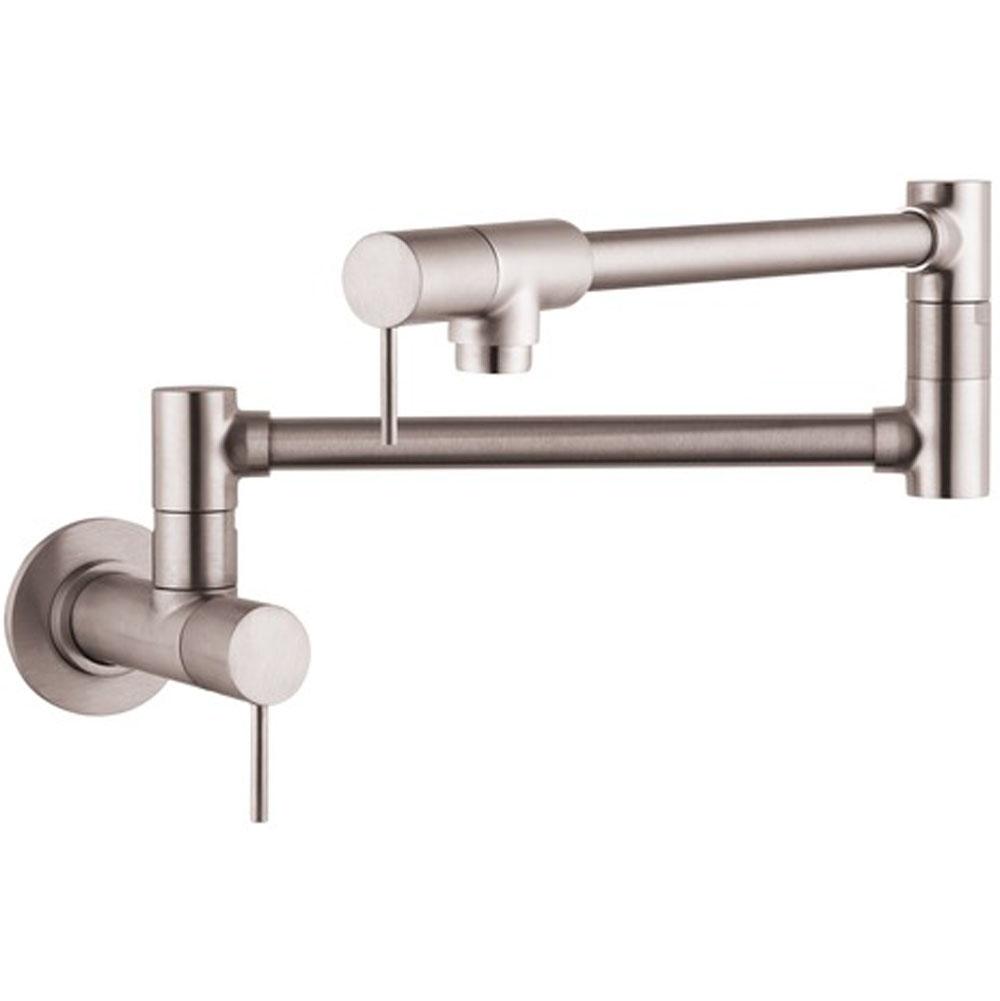 Russell HardwareAxorStarck Pot Filler, Wall-Mounted in Steel Optic