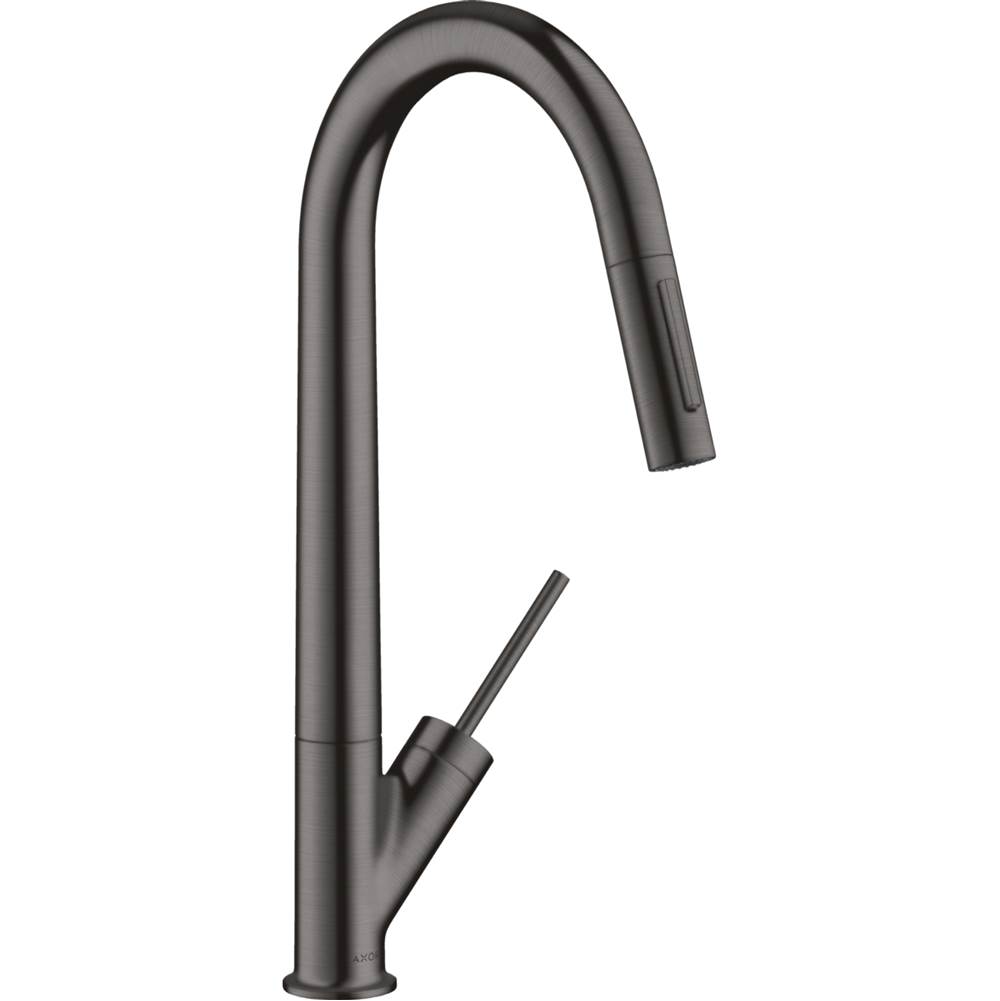 Russell HardwareAxorStarck HighArc Kitchen Faucet 2-Spray Pull-Down, 1.75 GPM in Brushed Black Chrome