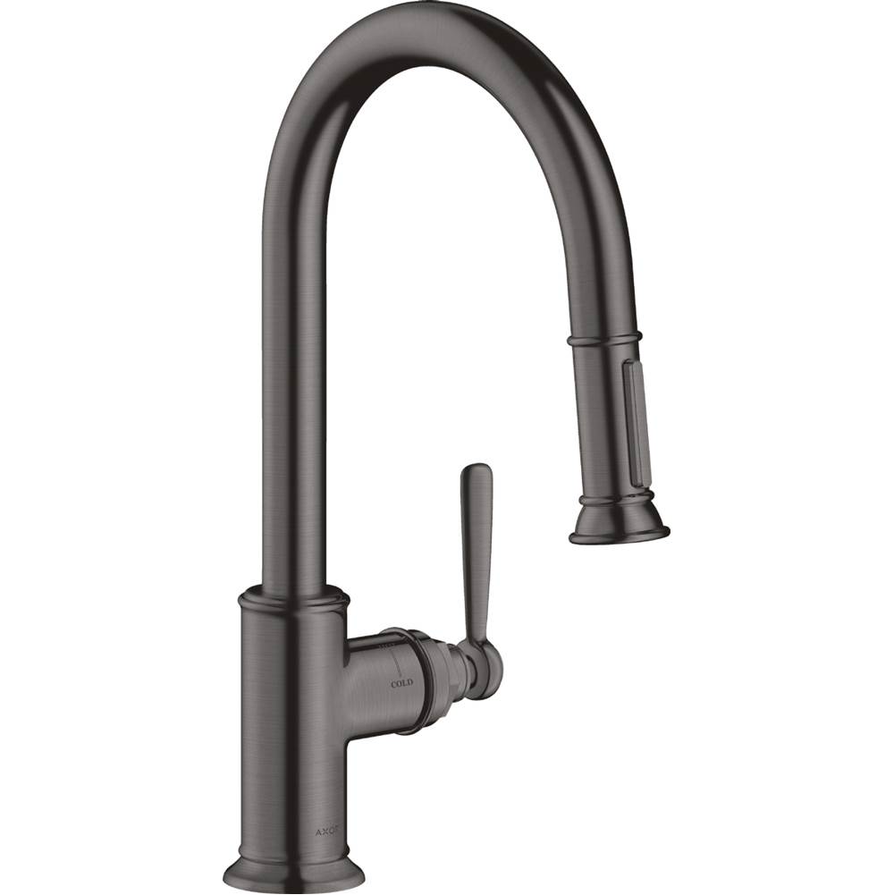 Russell HardwareAxorMontreux Prep Kitchen Faucet 2-Spray Pull-Down, 1.75 GPM in Brushed Black Chrome