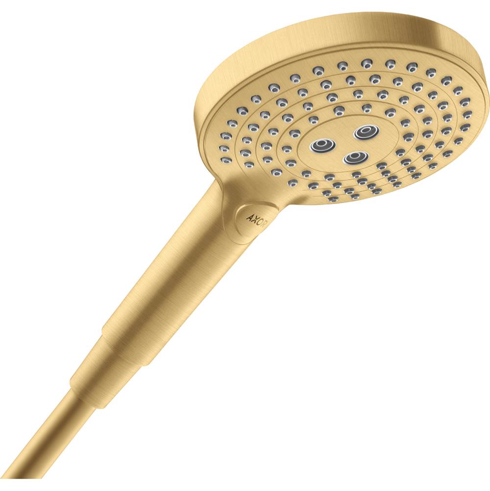 Russell HardwareAxorShowerSolutions Handshower 120 3-Jet, 2.5 GPM in Brushed Gold Optic