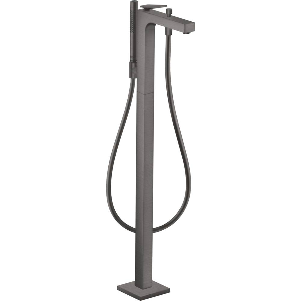 Russell HardwareAxorCitterio Freestanding Tub Filler Trim with 1.75 GPM Handshower in Brushed Black Chrome