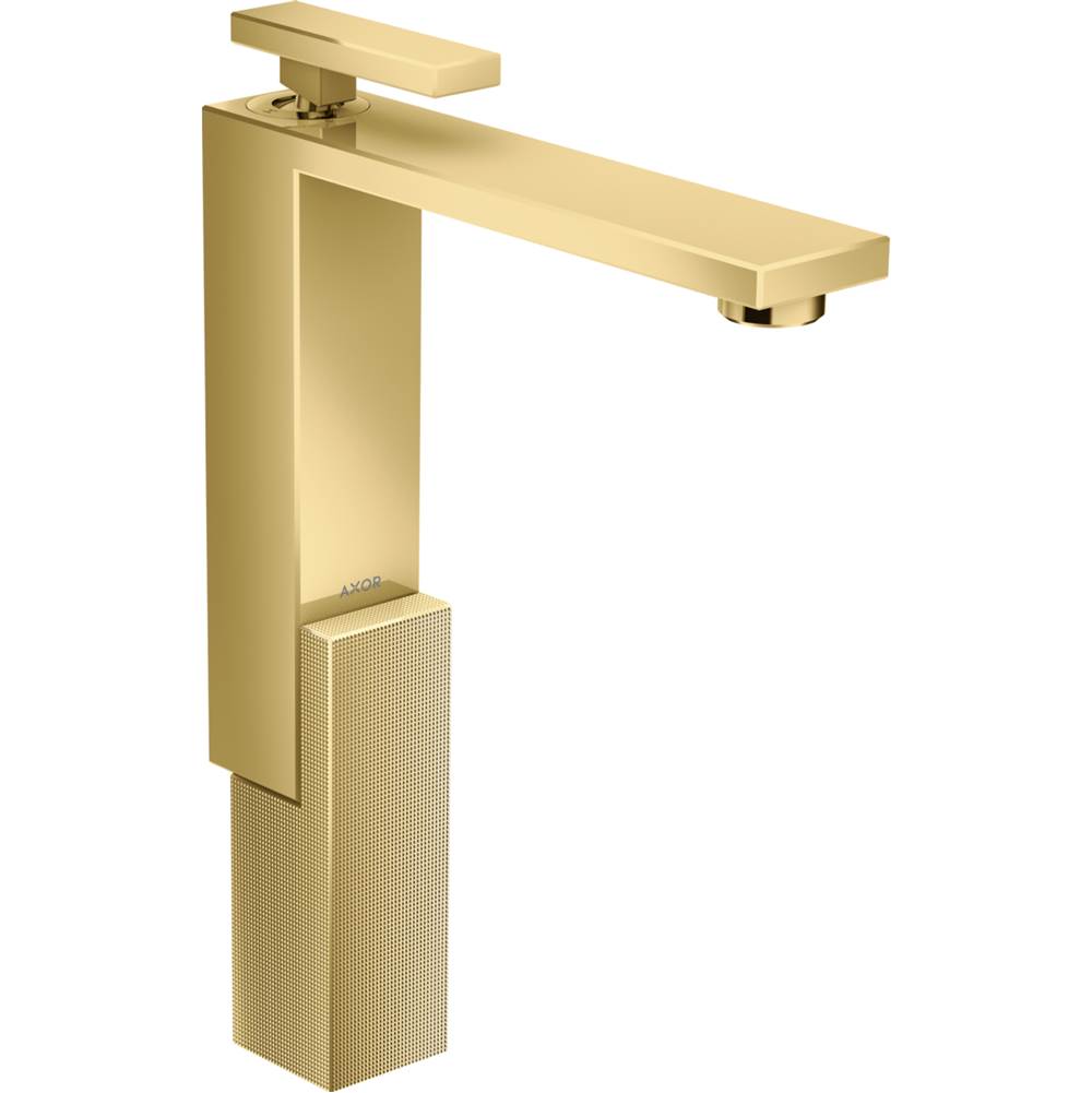 Russell HardwareAxorEdge Single-Hole Faucet 280 - Diamond Cut, 1.2 GPM in Polished Gold Optic