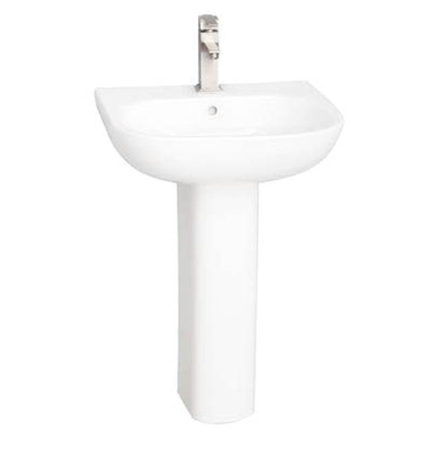 Russell HardwareBarclayTonique 550 Pedestal Lavatory White-4'' Centerset