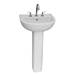 Barclay - 3-556WH - Complete Pedestal Bathroom Sinks