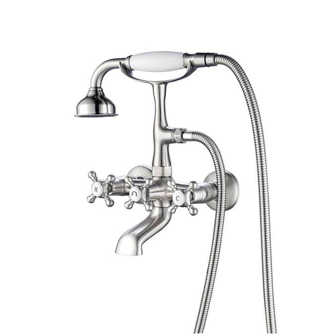 Barclay  Roman Tub Faucets With Hand Showers item 4610-MC-BN