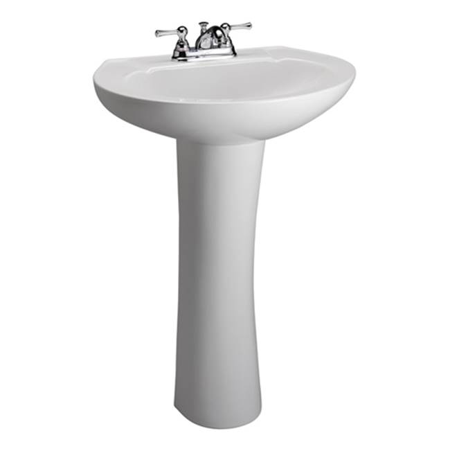Barclay Pedestal Only Pedestal Bathroom Sinks item C/3-201WH