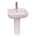 Barclay - B/3-214WH - Complete Pedestal Bathroom Sinks