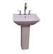 Barclay - B/3-768WH - Complete Pedestal Bathroom Sinks