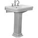 Barclay - B/3-664WH - Complete Pedestal Bathroom Sinks