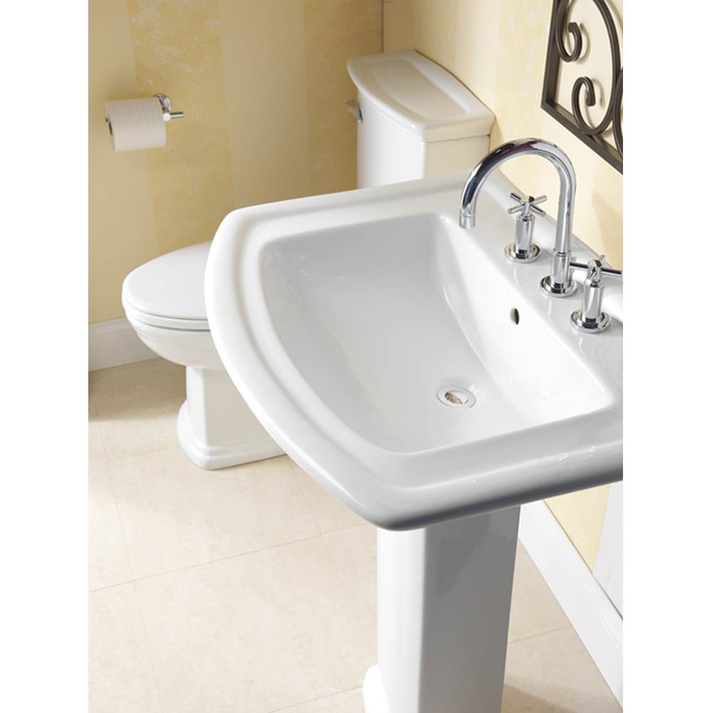 Barclay Vessel Only Pedestal Bathroom Sinks item B/3-394WH