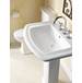 Barclay - B/3-398WH - Complete Pedestal Bathroom Sinks