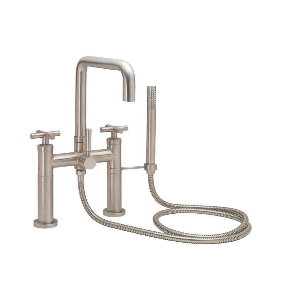 Russell HardwareCalifornia FaucetsContemporary Deck Mount Tub Filler - Quad Spout