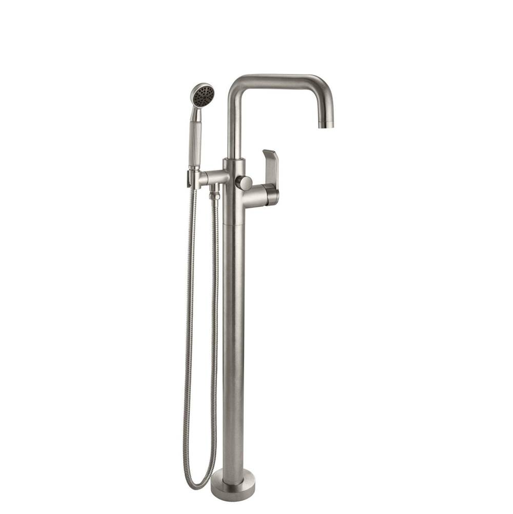 Russell HardwareCalifornia FaucetsContemporary Single Hole Floor Mount Tub Filler - Quad Spout