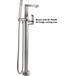 California Faucets - 7711-HE4.20-PC - Floor Mount Tub Fillers