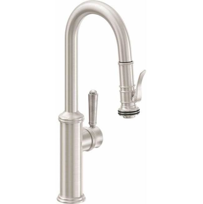 Russell HardwareCalifornia FaucetsPull-Down Prep/Bar Faucet with Squeeze or Button Sprayer