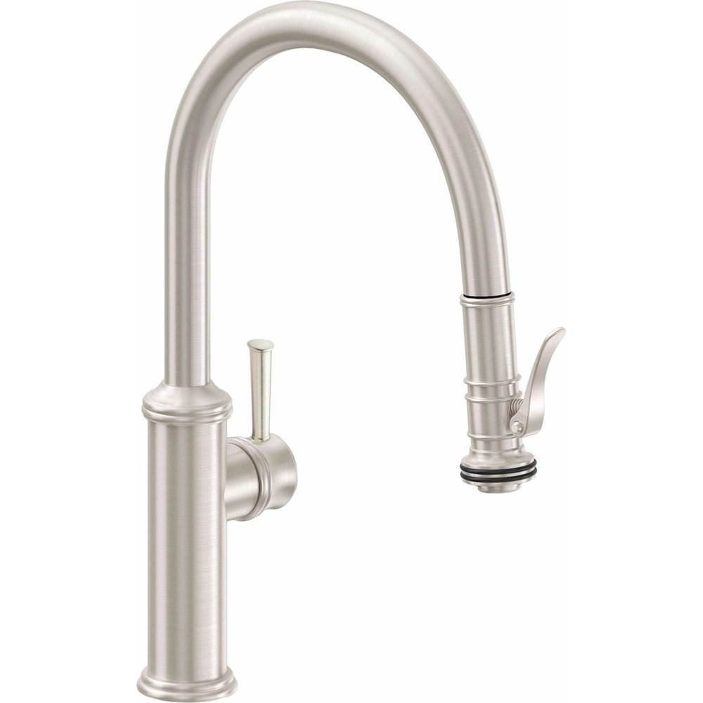 California Faucets Pull Down Faucet Kitchen Faucets item K10-102SQ-33-WHT