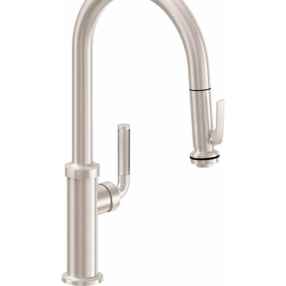 Russell HardwareCalifornia FaucetsPull-Down Kitchen Faucet with Squeeze Sprayer  - High Arc Spout