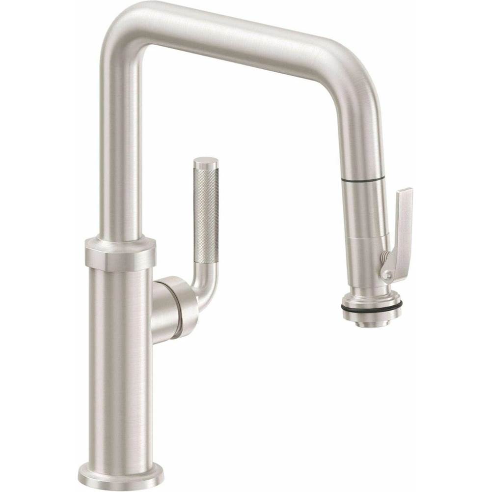 California Faucets Pull Down Faucet Kitchen Faucets item K30-103SQ-SL-BLKN