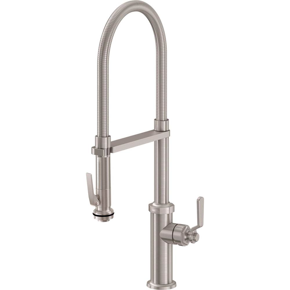 California Faucets Single Hole Kitchen Faucets item K30-150SQ-FL-MBLK