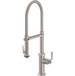 California Faucets - K30-150SQ-SL-MBLK - Single Hole Kitchen Faucets