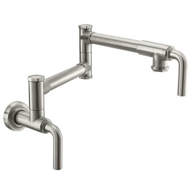 Russell HardwareCalifornia FaucetsPot Filler - Dual Handle Wall Mount - Industrial
