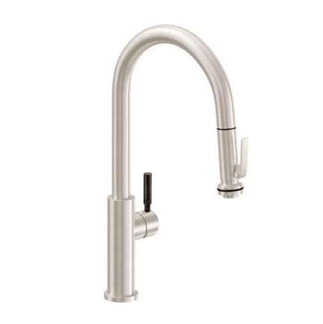 California Faucets Pull Down Faucet Kitchen Faucets item K51-100SQ-BST-PB