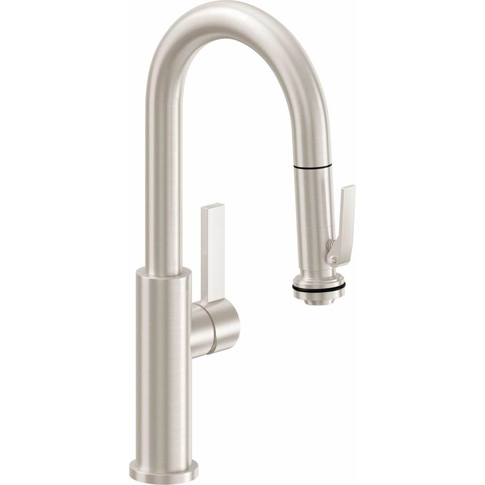 California Faucets Deck Mount Kitchen Faucets item K51-101SQ-ST-MWHT
