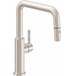 California Faucets - K51-103-ST-MWHT - Pull Down Kitchen Faucets