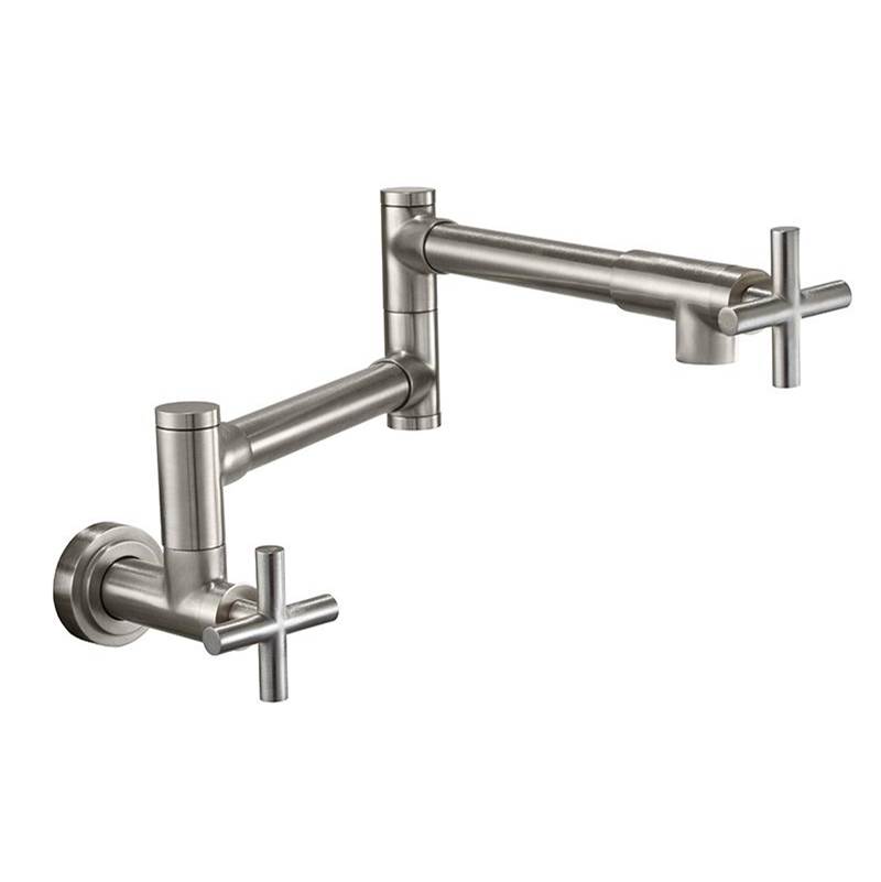 Russell HardwareCalifornia FaucetsPot Filler - Dual Handle Wall Mount - Contemporary