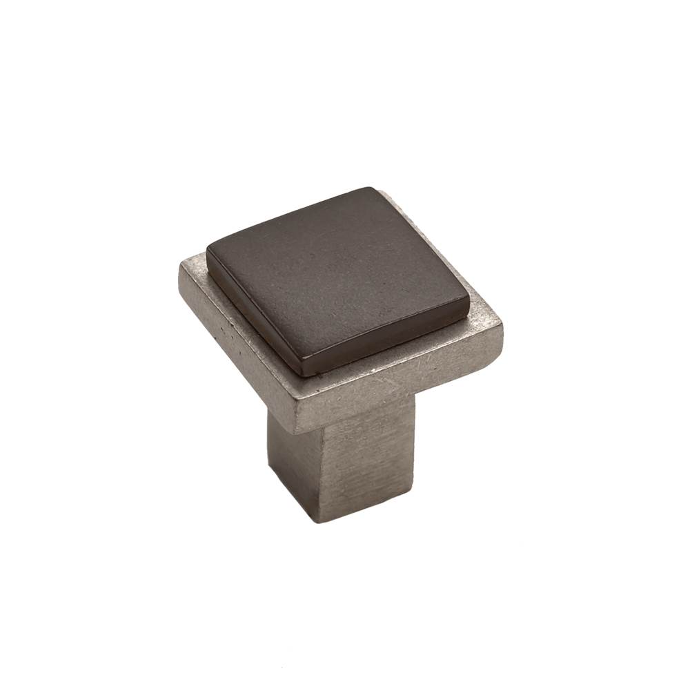 Russell HardwareCoastal BronzeContemporary Square Flat Knob, Platinum Espresso