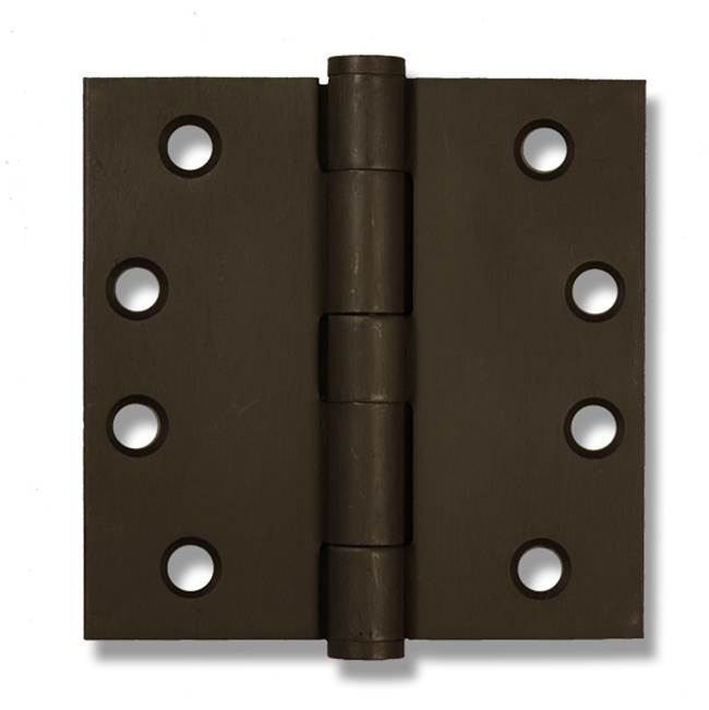 Russell HardwareCoastal BronzeTemplate Hinge - 4-1/2'' X 4-1/2'' - Button Tip