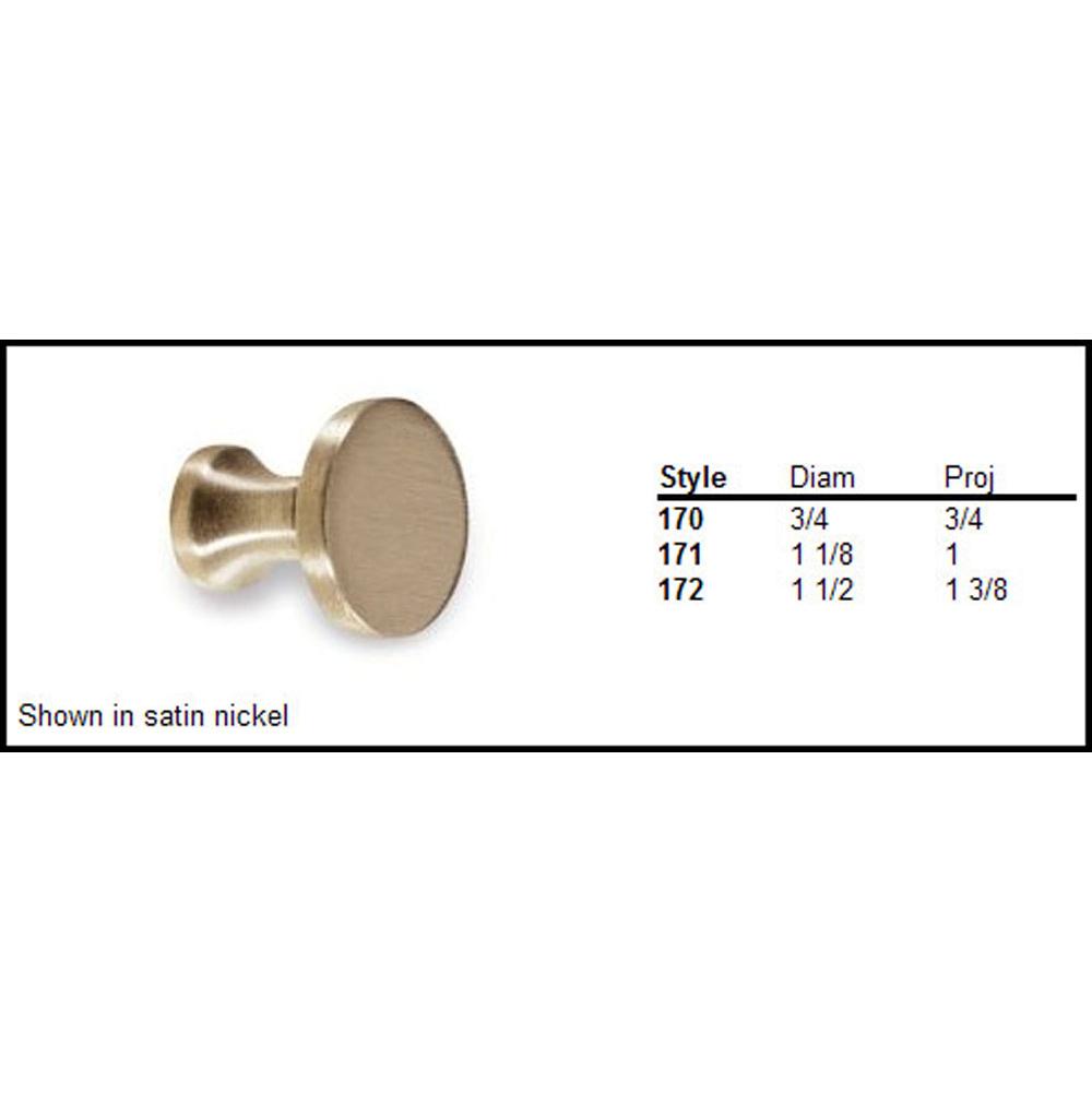 Russell HardwareColonial BronzeCabinet Knob Hand Finished in Polished Chrome