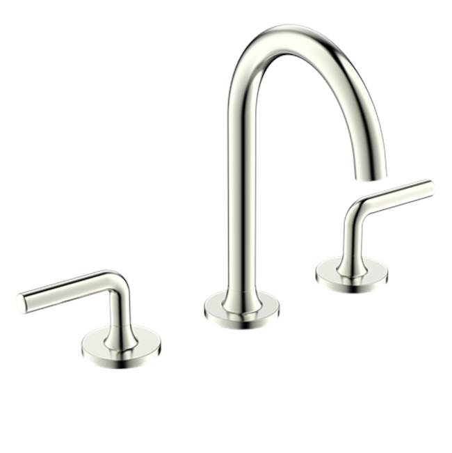 Russell HardwareCrosswater LondonTaos Widespread Basin Faucet W/ Lever Handle & High Spout, Satin Nickel