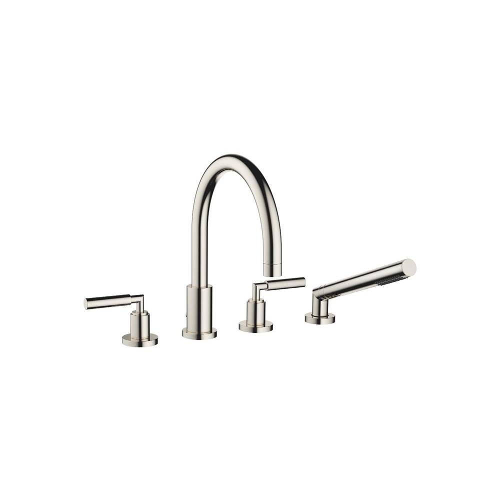 Russell HardwareDornbrachtTara Deck-Mounted Tub Mixer, With Hand Shower Set For Deck-Mounted Tub Installation In Platinum