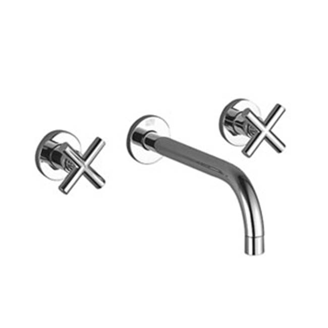 Russell HardwareDornbrachtTara Wall-Mounted Three-Hole Lavatory Mixer Without Drain In Polished Chrome