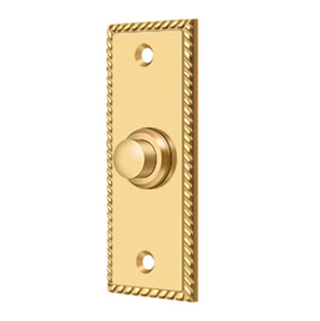 Russell HardwareDeltanaBell Button, Rectangular with Rope Pattern