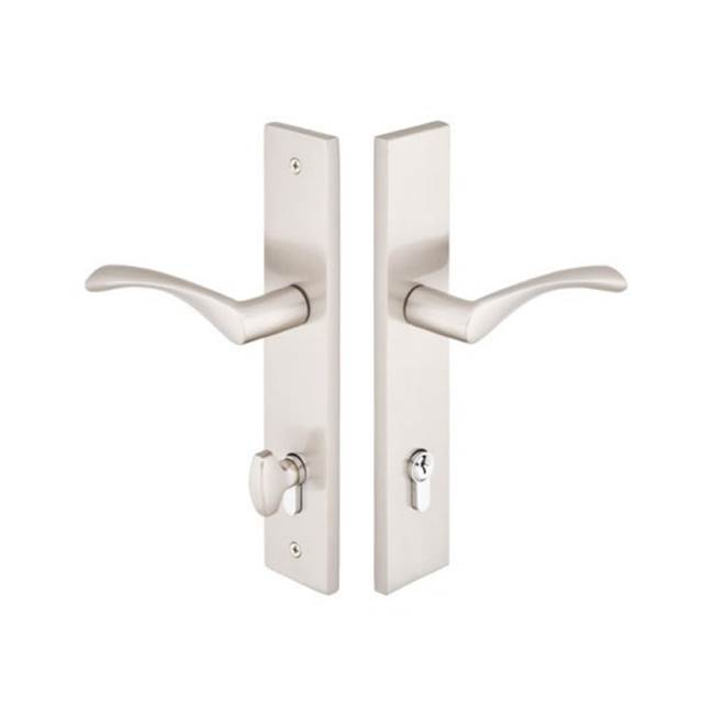 Russell HardwareEmtekMulti Point C5, Keyed with Euro Profile Cyl, Modern Style, 2'' x 10'', Rope Lever, RH, US10B