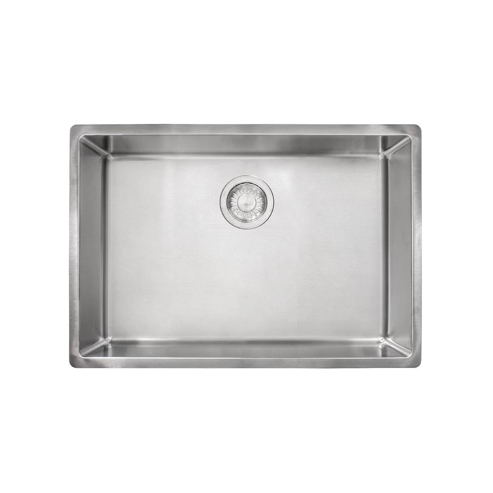 Russell HardwareFrankeCube 26.6-in. x 17.7-in. 18 Gauge Stainless Steel Undermount Single Bowl Kitchen Sink - CUX11025