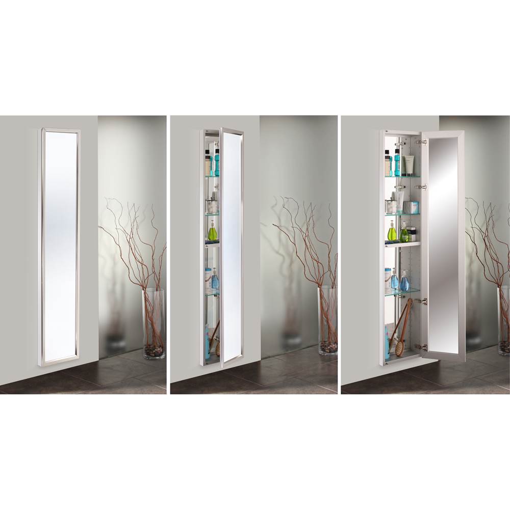 GlassCrafters Full Length Mirrored Cabinets Medicine Cabinets item GC2072-6-SC-TR-FM-IB-R