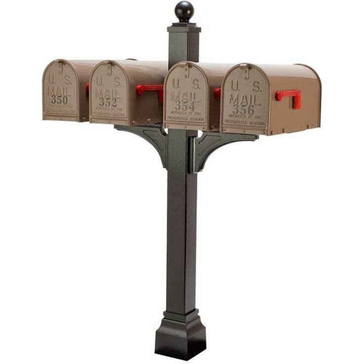 Gaines Manufacturing Mail Boxes Outdoor Living item JQP-BLK