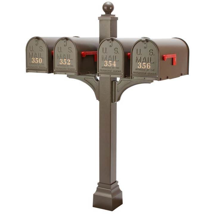 Gaines Manufacturing Mail Boxes Outdoor Living item JQP-BRO