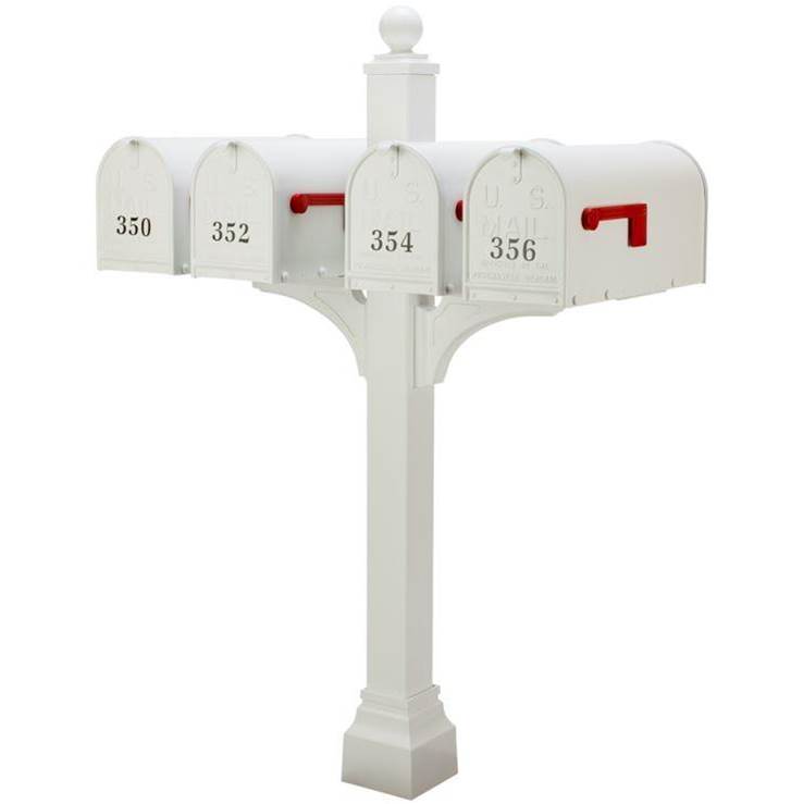 Gaines Manufacturing Mail Boxes Outdoor Living item JQP-WHI