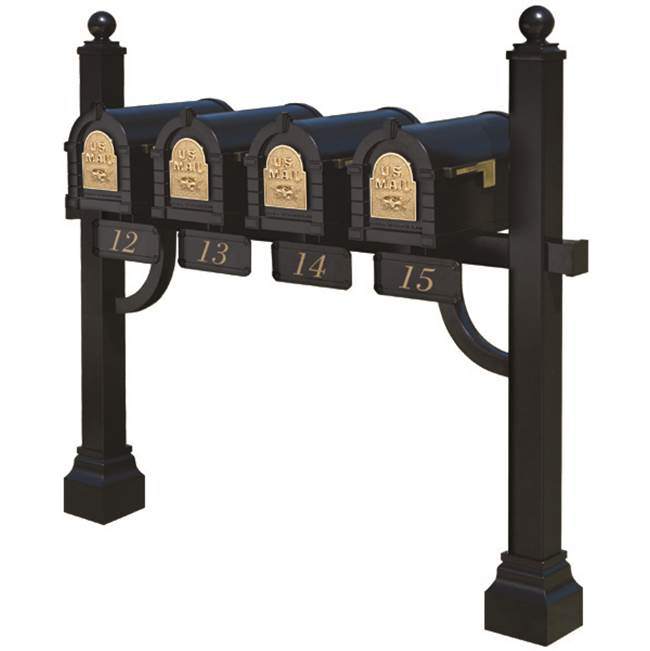 Gaines Manufacturing Mail Boxes Outdoor Living item KD4C-BLK