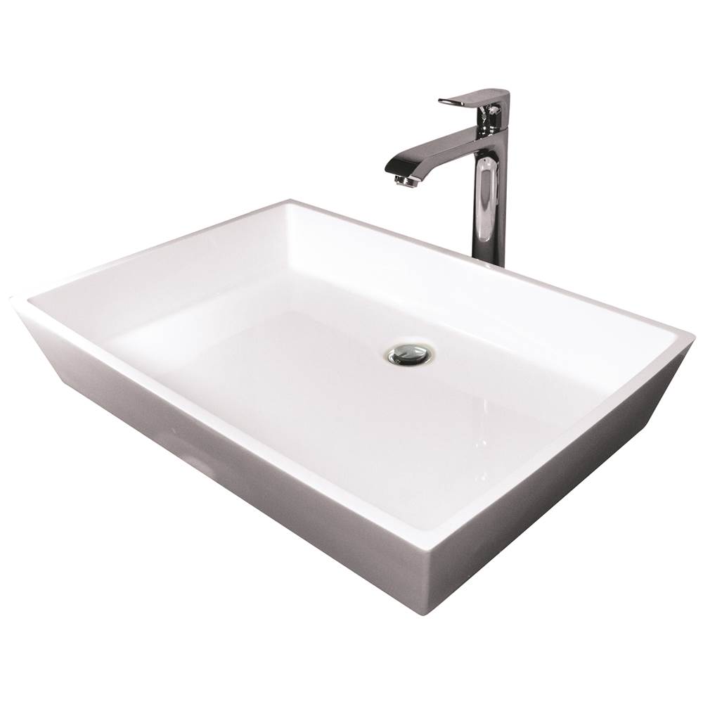 Hydro Systems Lavatory Console Bathroom Sinks item PRI2215SSS-WHI