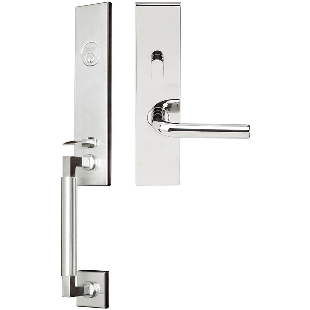 Russell HardwareINOXNY Handleset MT Mortise Cologne Entry 2-1/2''  BS 32 LHR