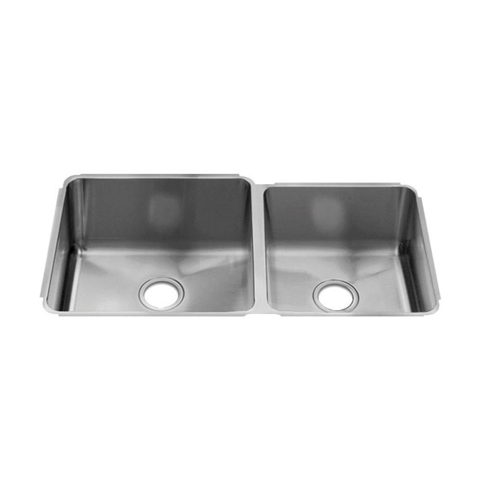 Russell HardwareHome Refinements by JulienClassic Sink Undermount, Double L18X18X10 R15X16X8